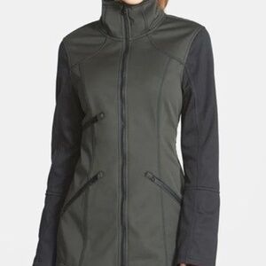 ZELLA Fleece Soft Shell Green/Black Jacket SIZE: XS